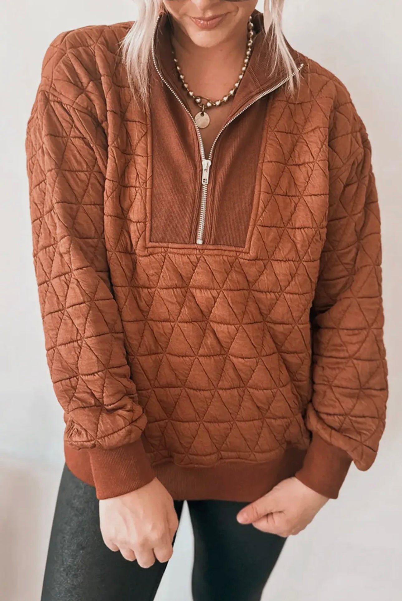 Quilted Quarter Zip
